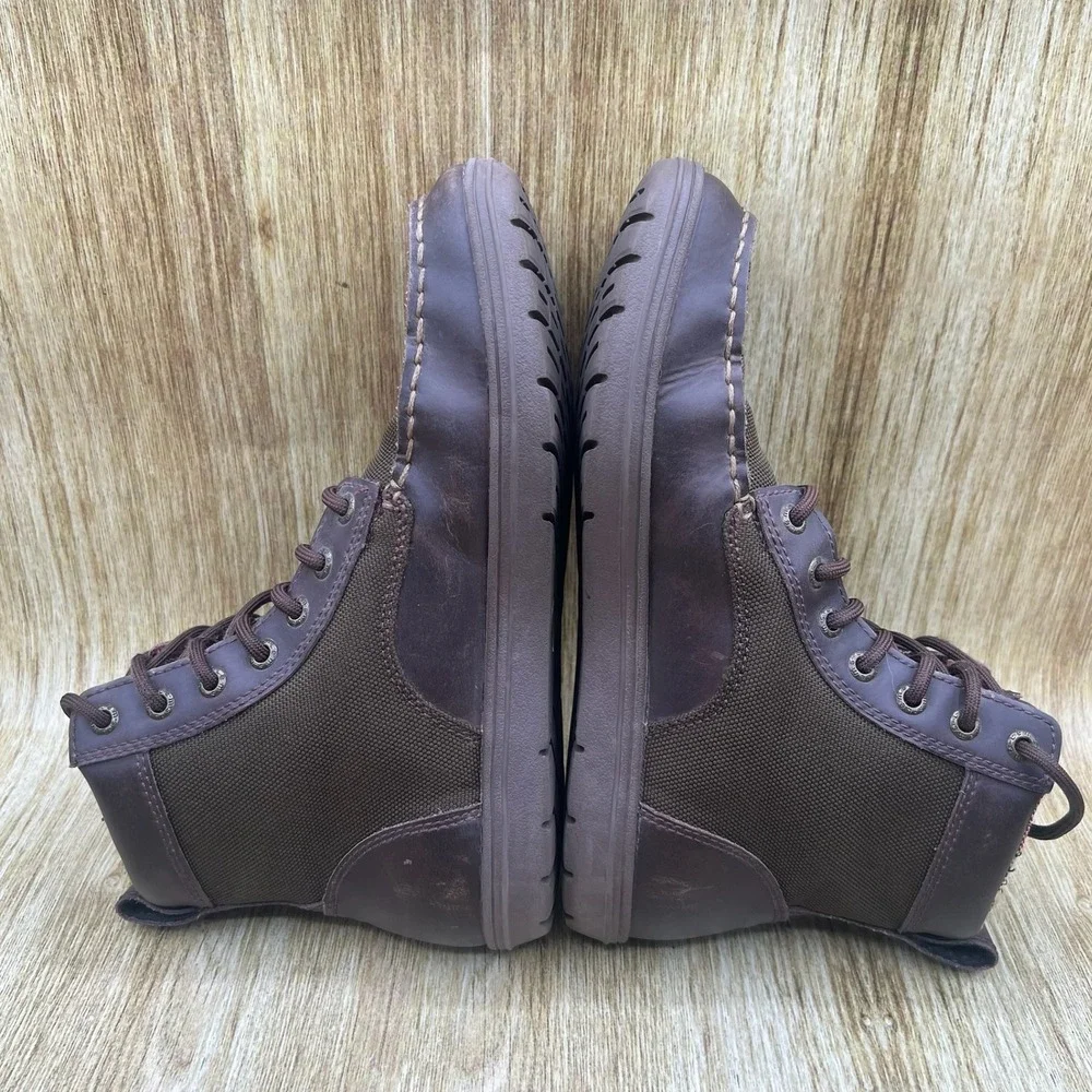Lems Boulder Boot Women's Size 9 Timber Brown Leather Nylon Minimalist Zero Drop